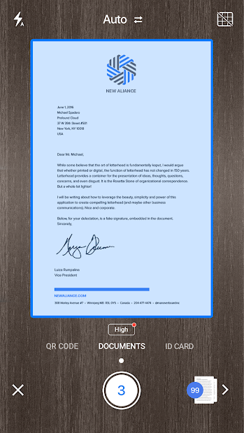 Screenshots iScanner - Biến điện thoại thành máy quét tài liệu