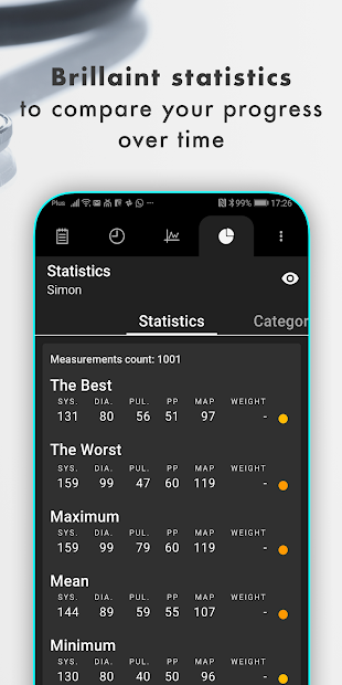 Screenshots Blood Pressure - Huyết áp: Quản lý huyết áp của bạn