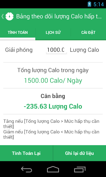 Screenshots Weight Calorie Watch: Ứng dụng tính calo, quản lý chỉ số cơ thể, calo