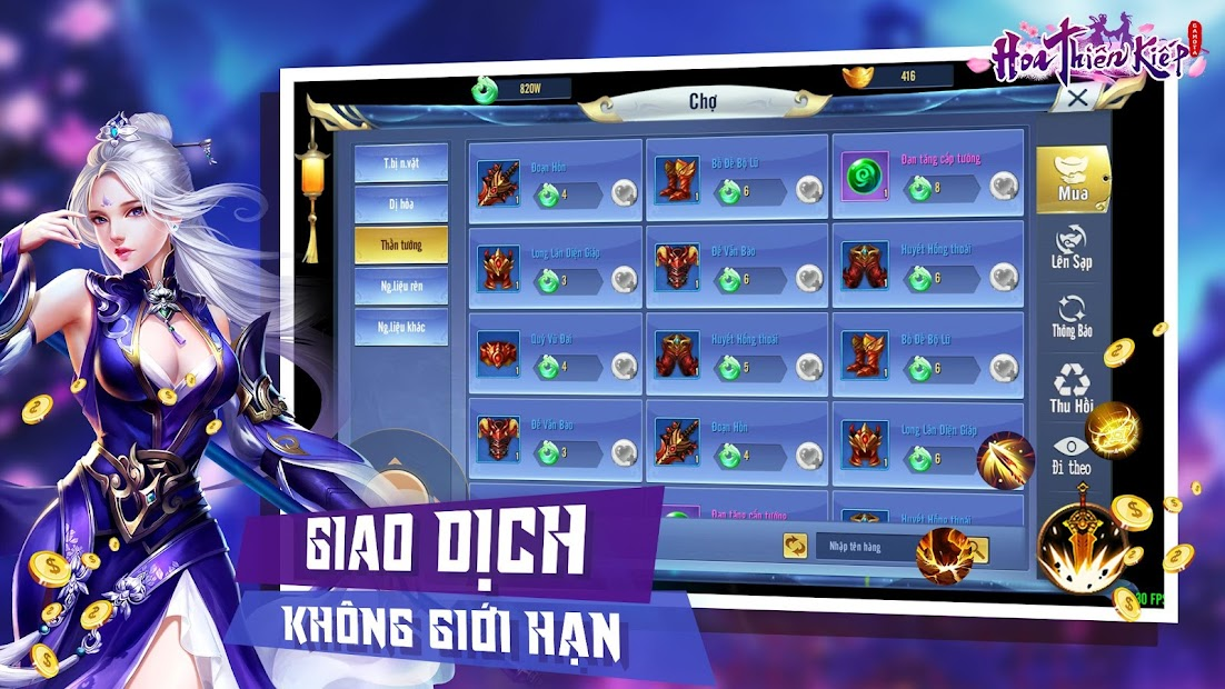 Screenshots Hoa Thiên Kiếp - Tiên hiệp Mobile