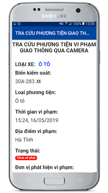 Screenshots Tra Phạt Nguội - Tra Cứu Lỗi Vi Phạm Giao Thông