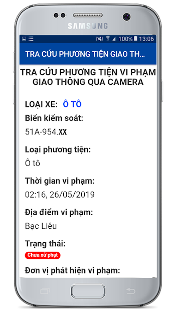 Screenshots Tra Phạt Nguội - Tra Cứu Lỗi Vi Phạm Giao Thông