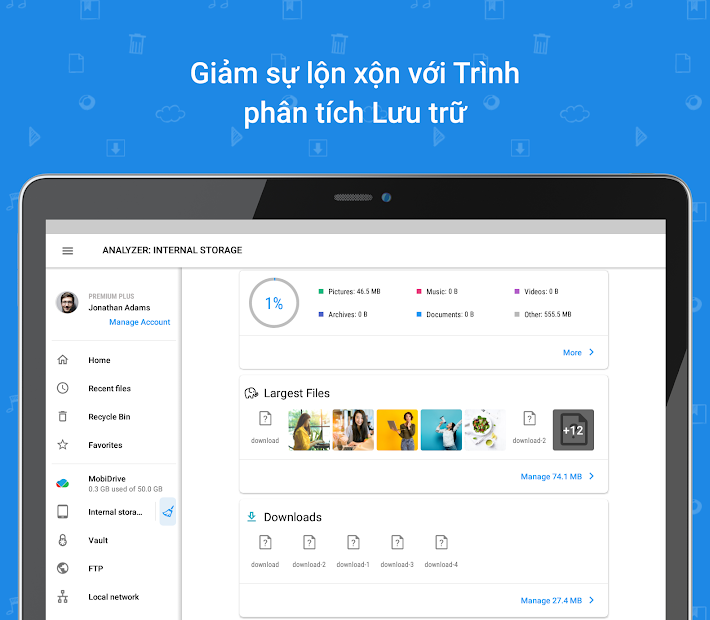 Screenshots File Commander - File Manager & Free Cloud: Quản lý chuyển đổi file
