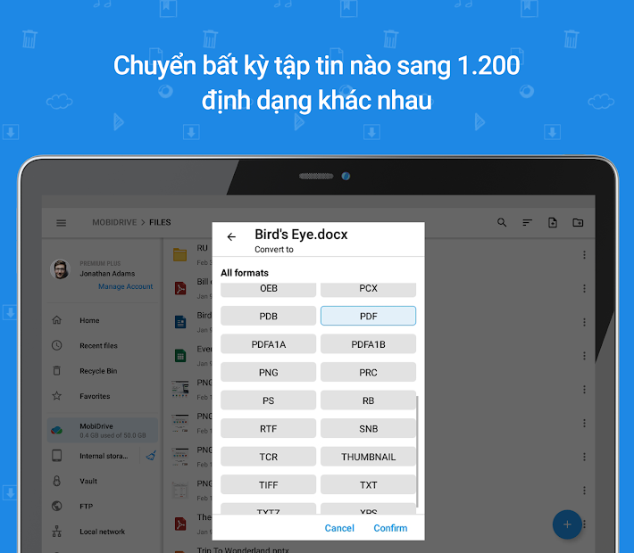 Screenshots File Commander - File Manager & Free Cloud: Quản lý chuyển đổi file