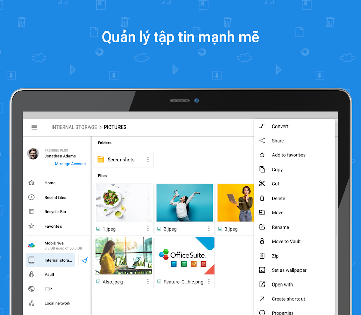 Screenshots File Commander - File Manager & Free Cloud: Quản lý chuyển đổi file