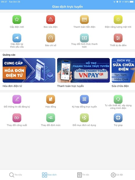 Screenshots EVNHCM CSKH: Cập nhật tin tức về điện lực nhanh chóng