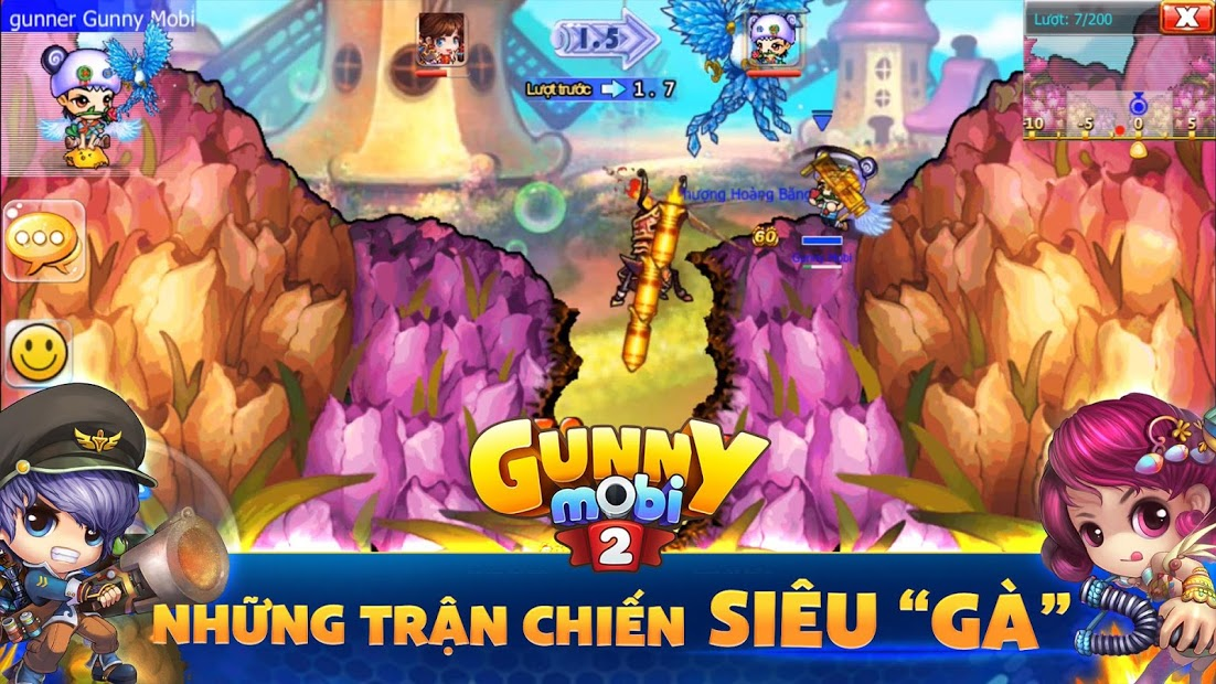 Gunny Mobi là một trò chơi bắn súng vui nhộn với những nhân vật chibi đáng yêu. Nếu bạn thích chơi game Gunny, hãy nhanh tay tải về Gunny Mobi và tận hưởng niềm vui bắn gà cùng với chibi của bạn. Hãy trở thành một cao thủ Gunny Mobi trong mắt của bạn bè và cộng đồng game thủ nhé!