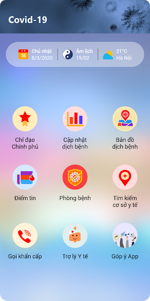 Screenshots COVID-19: Cập nhật thông tin dịch bệnh COVID-19 liên tục