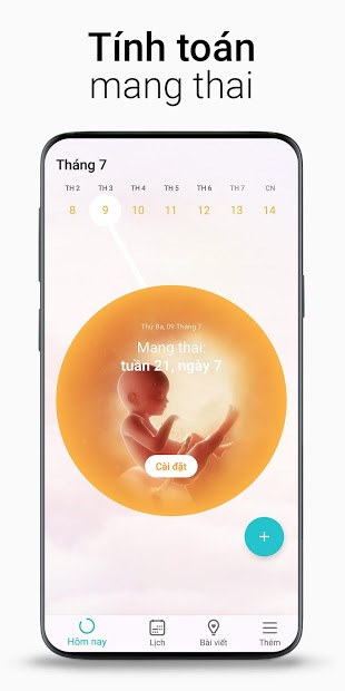 Screenshots Flo: Theo dõi lịch kinh nguyệt và mang thai