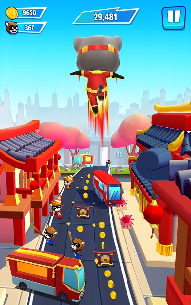 Screenshots Talking Tom Hero Dash Run Game - Chạy đua cùng mèo Tom