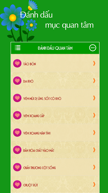 Screenshots Sổ Tay Bệnh Lý: Tìm hiểu thông tin về các bệnh phổ biến