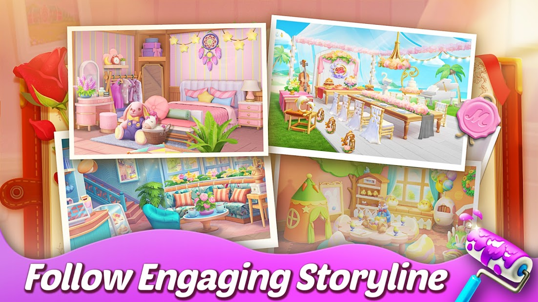 Screenshots Matchington Mansion - Trò chơi kim cương kết hợp xây dựng biệt thự