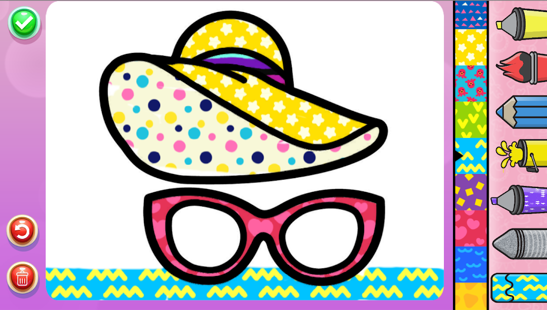 Screenshots Beauty Makeup Glitter Coloring Book for Girls: Trò chơi vẽ tranh