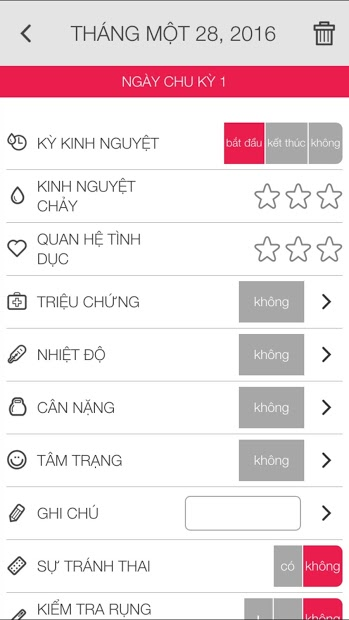 Screenshots Lịch Rụng Trứng Ladytimer: Tính lịch rụng trứng, chu kỳ kinh nguyệt