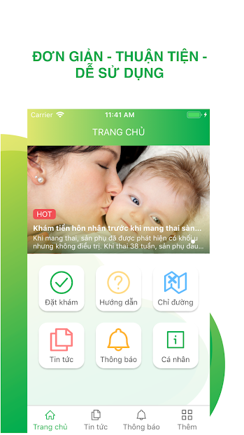 Screenshots Bệnh viện Phụ sản Hà Nội: Đặt lịch khám bệnh online