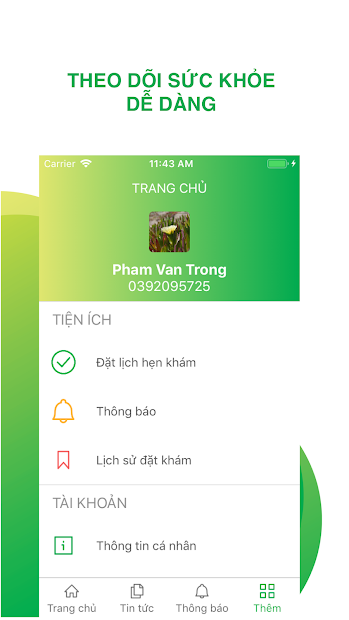 Screenshots Bệnh viện Phụ sản Hà Nội: Đặt lịch khám bệnh online