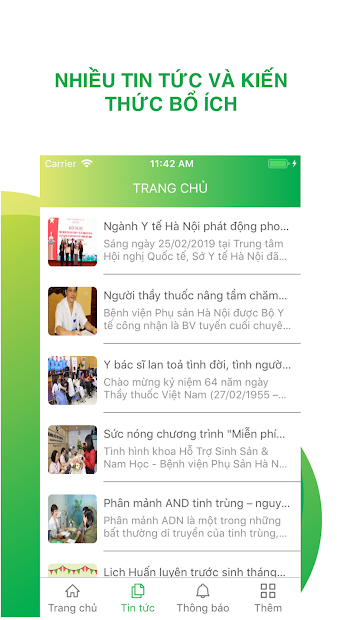 Screenshots Bệnh viện Phụ sản Hà Nội: Đặt lịch khám bệnh online