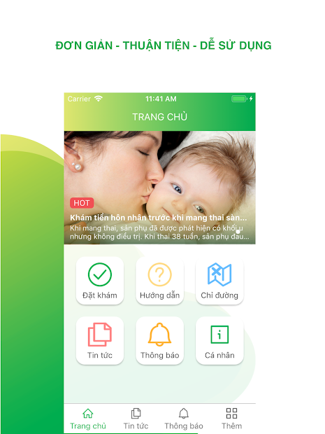 Screenshots Bệnh viện Phụ sản Hà Nội: Đặt lịch khám bệnh online