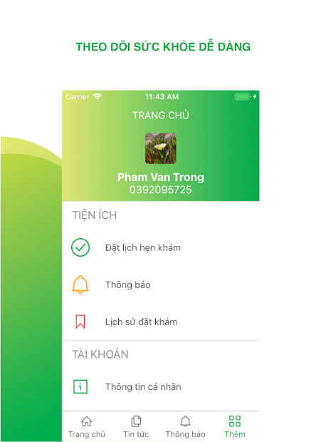 Screenshots Bệnh viện Phụ sản Hà Nội: Đặt lịch khám bệnh online