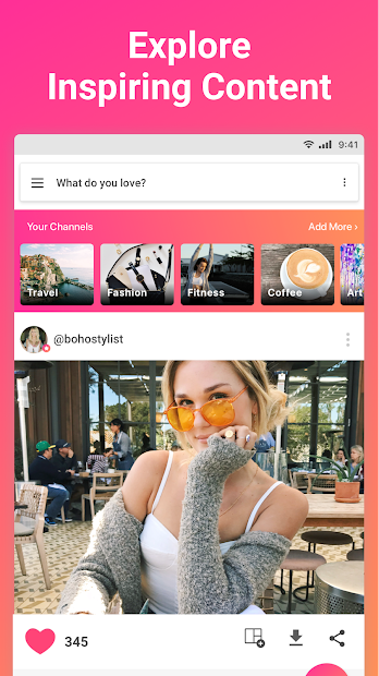 Screenshots We Heart It- Mạng xã hội tìm kiếm ảnh nhanh nhất