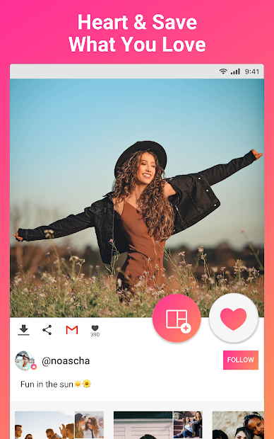 Screenshots We Heart It- Mạng xã hội tìm kiếm ảnh nhanh nhất