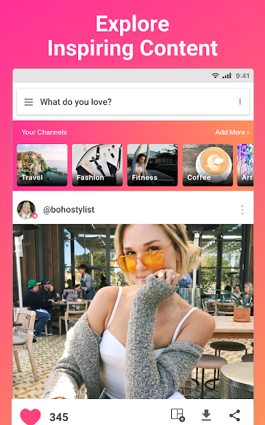 Screenshots We Heart It- Mạng xã hội tìm kiếm ảnh nhanh nhất