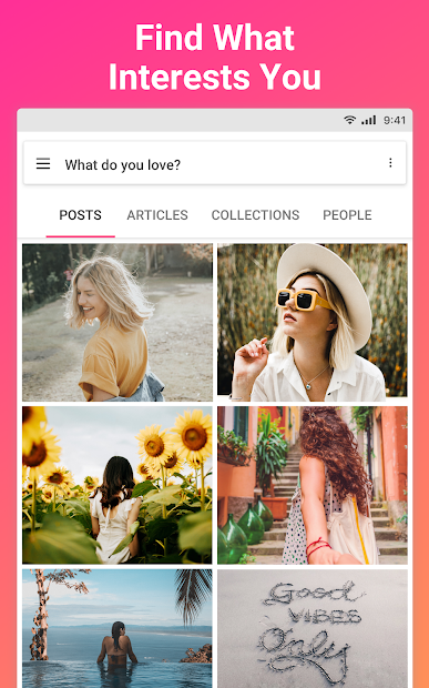 Screenshots We Heart It- Mạng xã hội tìm kiếm ảnh nhanh nhất