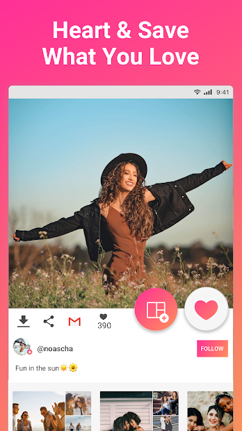 Screenshots We Heart It- Mạng xã hội tìm kiếm ảnh nhanh nhất