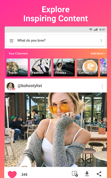 Screenshots We Heart It- Mạng xã hội tìm kiếm ảnh nhanh nhất