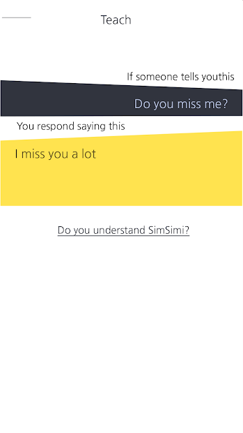 Chụp màn hình SimSimi - robot chat trên điện thoại