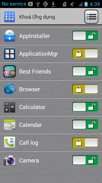 Screenshots App Lock - Khoá ứng dụng