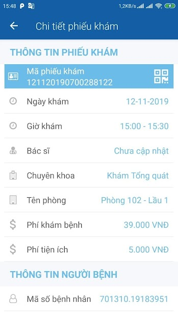 Screenshots Đặt hẹn khám Bệnh viện Nhân dân Gia định: Đặt lịch khám bệnh online