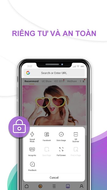 Screenshots UC Mini - Trình duyệt