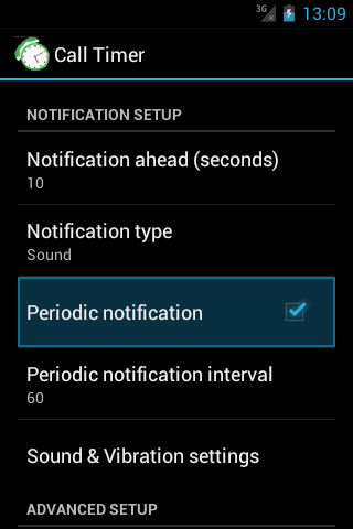 Screenshots Call-Timer - Giới hạn thời gian cuộc gọi