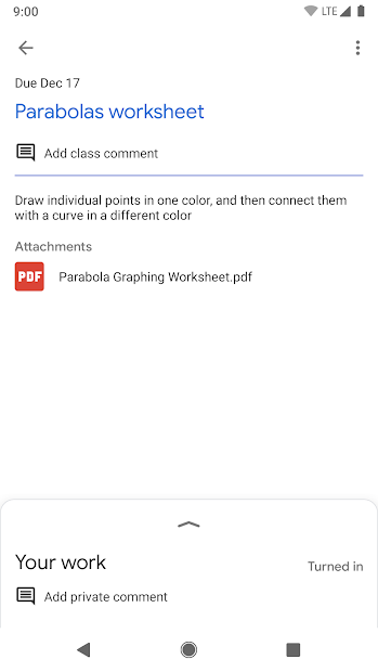 Ảnh chụp màn hình Google Classroom- Quản lý lớp học