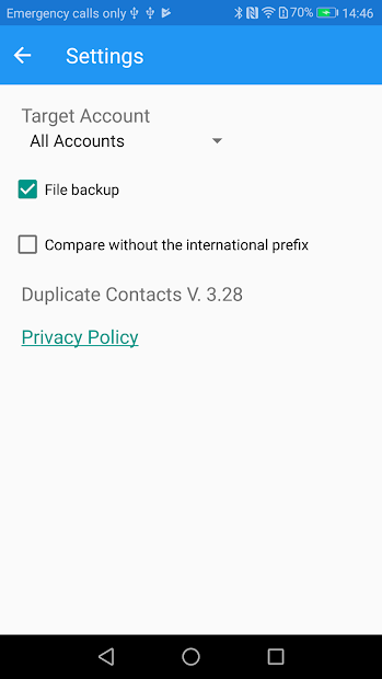 Screenshots Duplicate Contacts-Xóa danh bạ trùng lặp