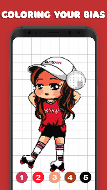 Screenshots Black Pink Pixel Art - Tô màu theo số cho Blackpink phiên bản Chibi