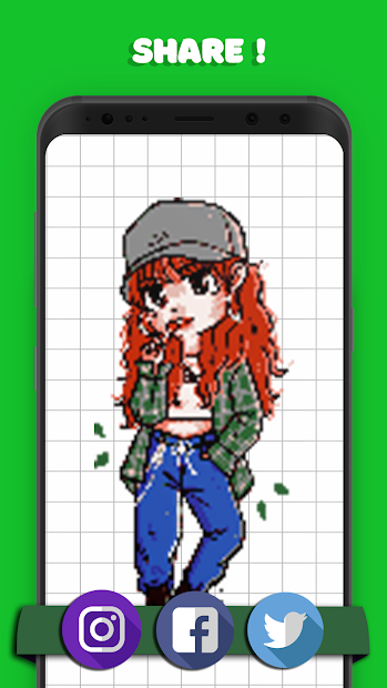 Screenshots Black Pink Pixel Art - Tô màu theo số cho Blackpink phiên bản Chibi