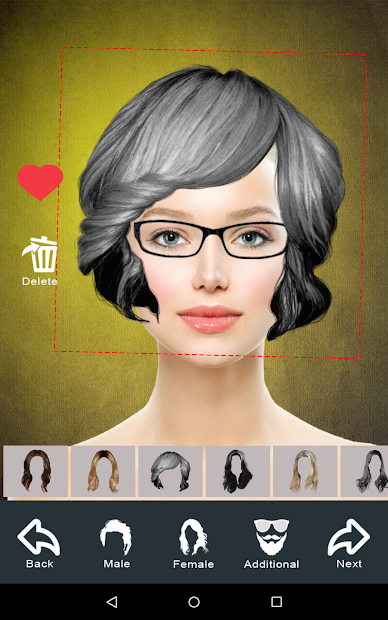 Screenshots Hair Style Changer  - Ứng dụng thử kiểu tóc, thay đổi kiểu tóc nam nữ