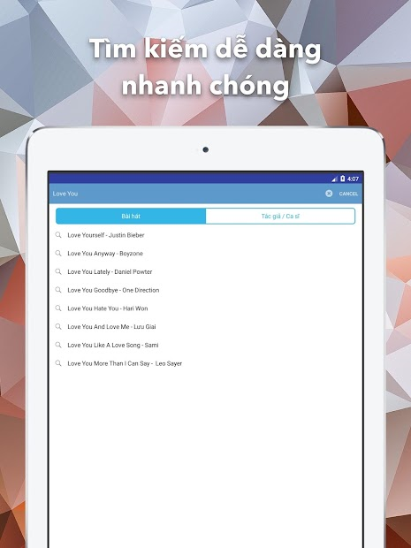 Screenshots Hợp Âm Chuẩn - Ứng dụng tra cứu hợp âm guitar, piano, ukulele
