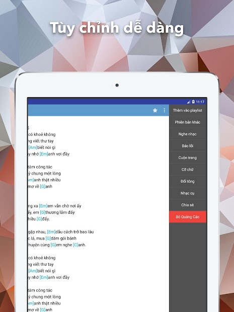 Screenshots Hợp Âm Chuẩn - Ứng dụng tra cứu hợp âm guitar, piano, ukulele