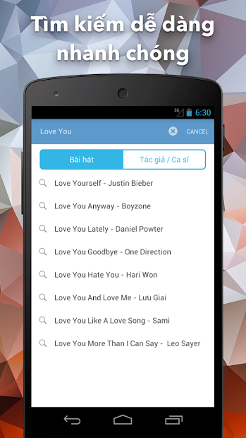 Screenshots Hợp Âm Chuẩn - Ứng dụng tra cứu hợp âm guitar, piano, ukulele