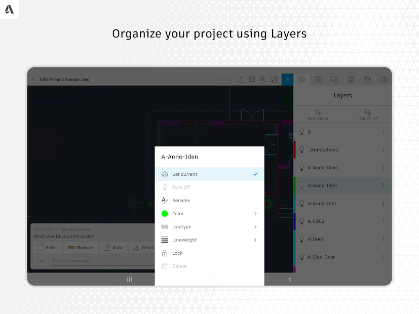 Screenshots AutoCAD - DWG Viewer & Editor - Vẽ thiết kế nội thất