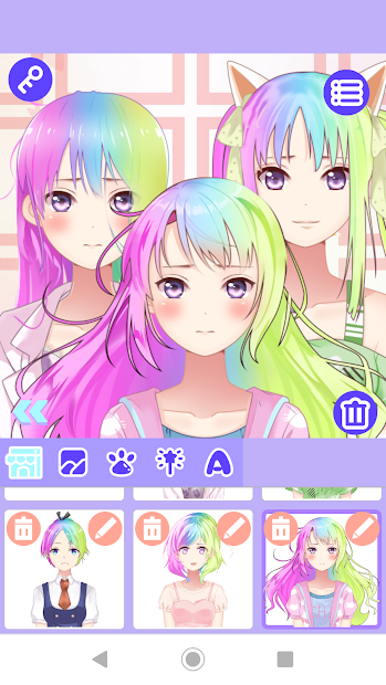 Screenshots Cute Avatar Factory- Tạo avatar chibi cho cô gái