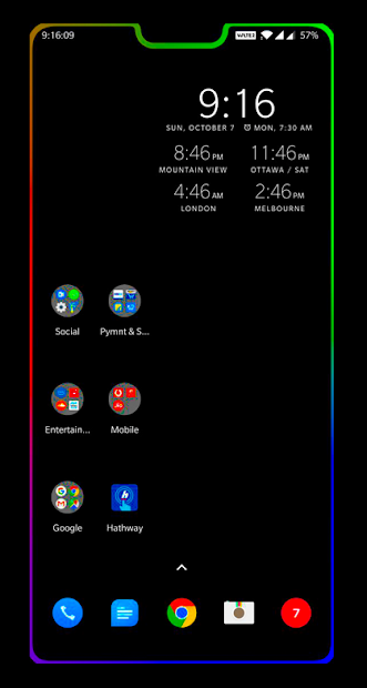 Screenshots Border Light: Hình nền với viền điện thoại độc đáo