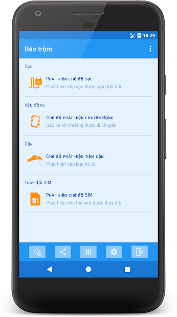 Screenshots Chuông báo chống trộm