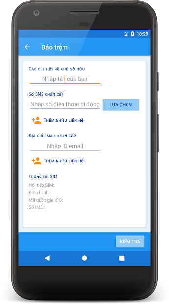 Screenshots Chuông báo chống trộm