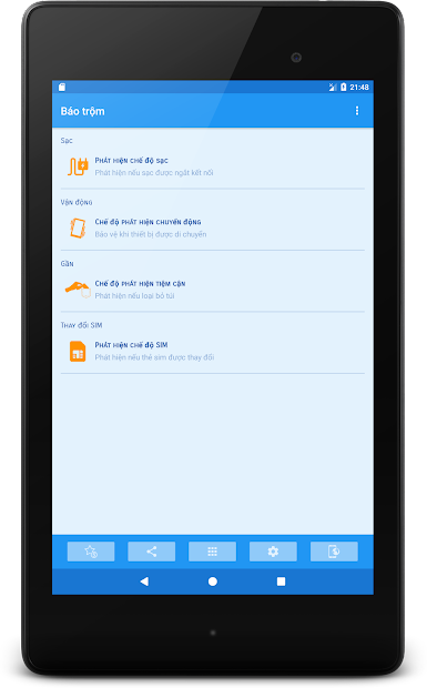 Screenshots Chuông báo chống trộm