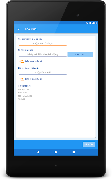 Screenshots Chuông báo chống trộm