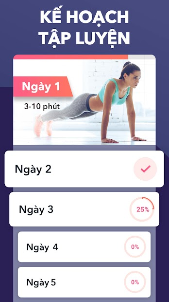 Screenshots Ứng Dụng Giảm Cân Cho Nữ - Tập Luyện Tại Nhà